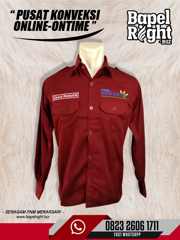 seragam pnm mekarsari,model baju seragam koperasi