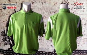 kaos kerah hijau stabilo