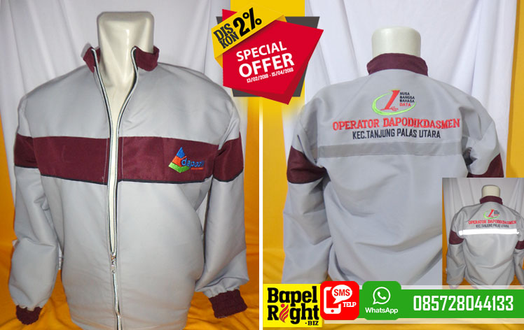 jaket komunitas,jaket dapodik,jaket operator,jaket taslan,desain jaket dapodik terbaru