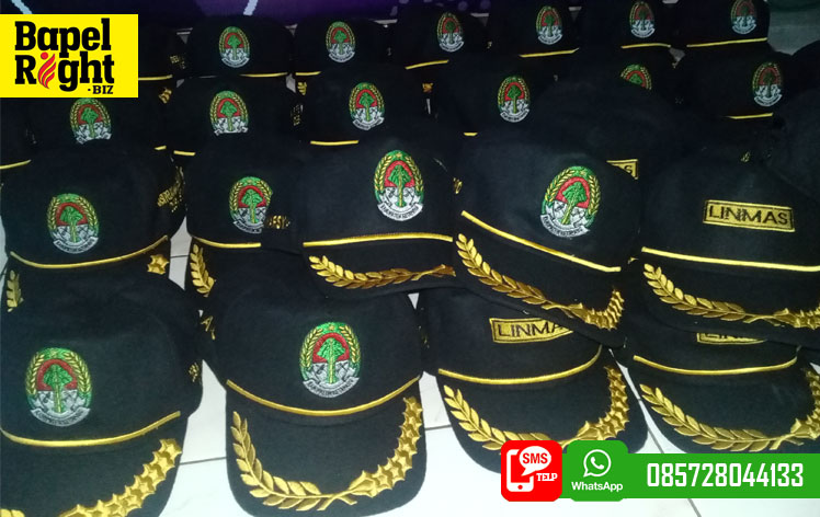 topi laken kepala desa,linmas,sekdes,kaur keuangan,kadus,topi bpd