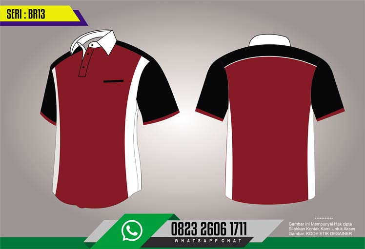 model kaos kerah kombinasi | Desain terbaru