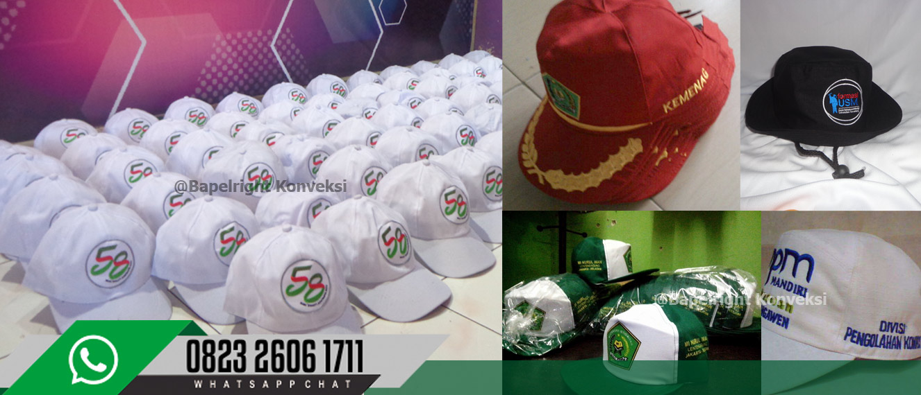 Topi Bordir dan Sablon Pati