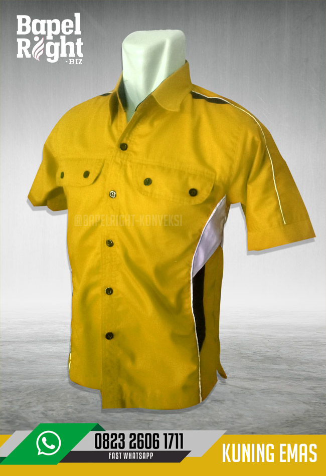 seragam kuning emas