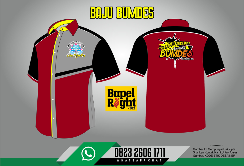 contoh baju seragam bumdes