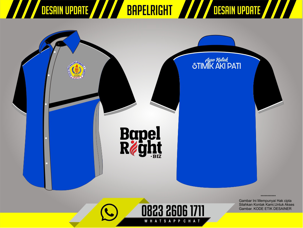 desain baju pdh kampus stimik pati