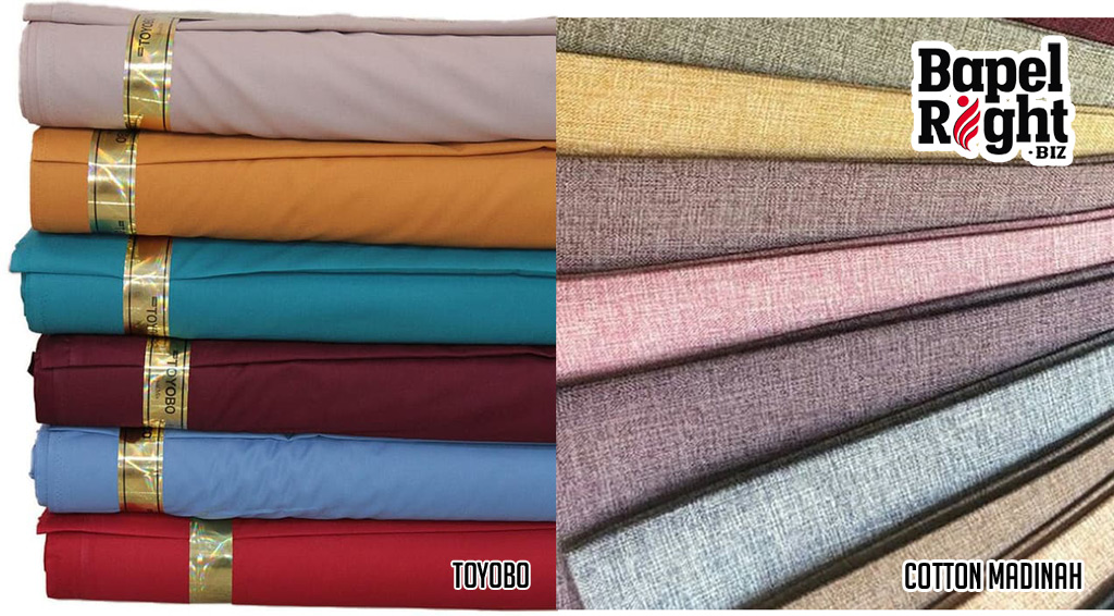 bahan kemeja toyobo dan cotton madinah