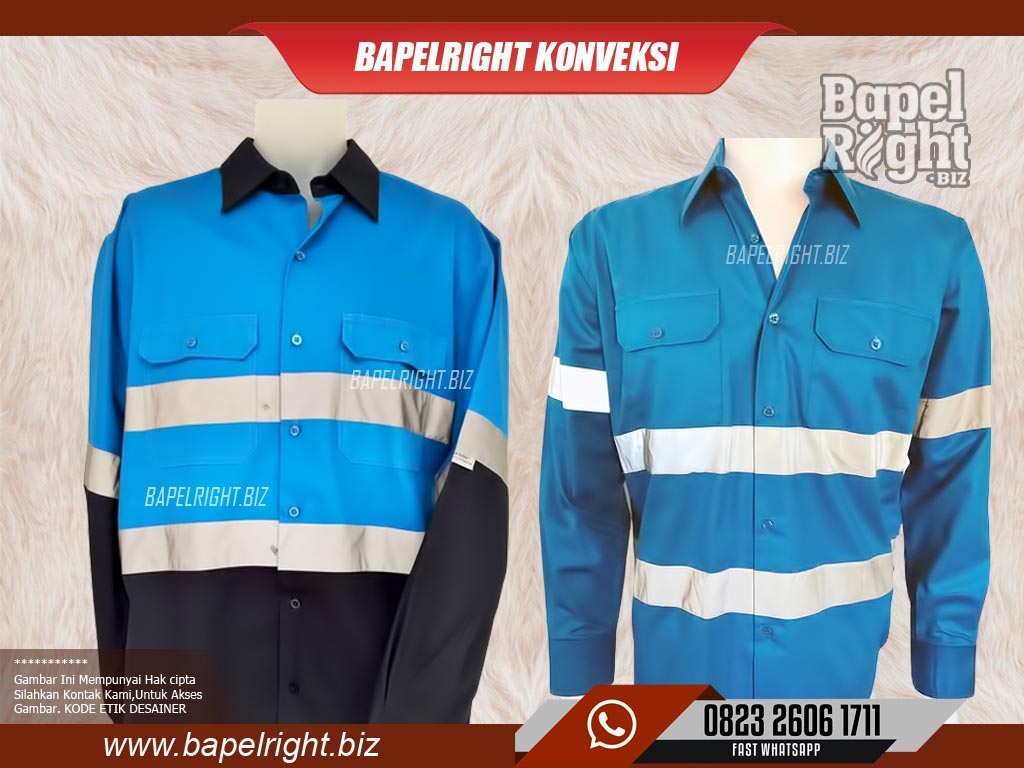 Warna Baju kerja lapangan Biru