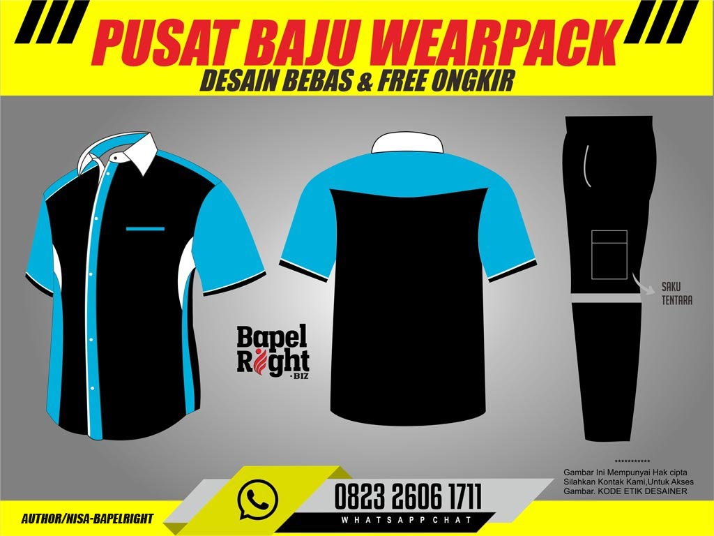 baju safety lengan panjang