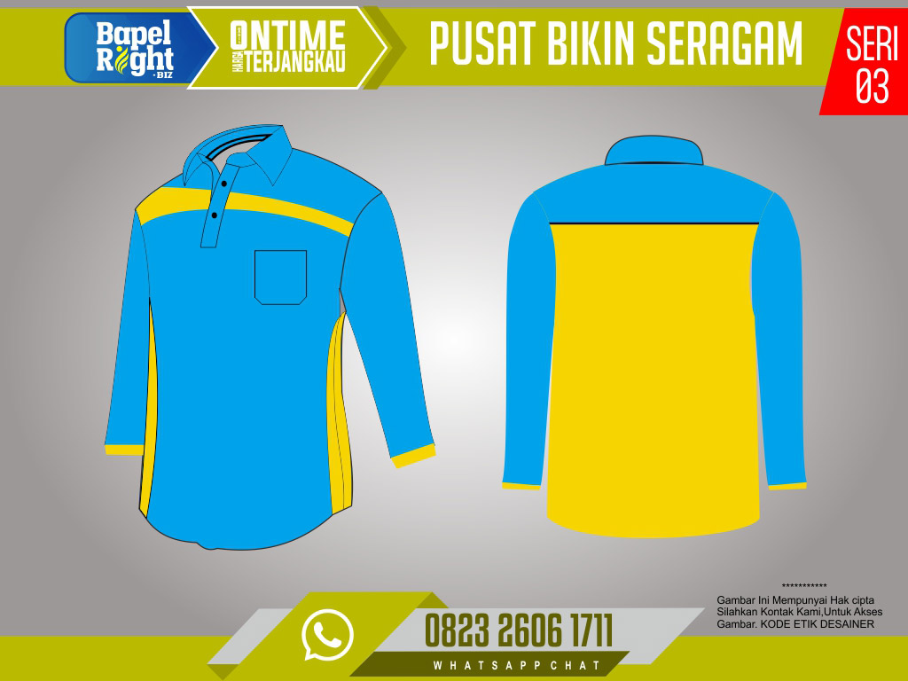 desain kaos kerah lengan panjang