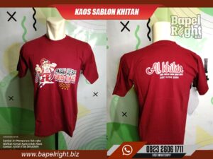Kaos Sablon Khitan Semarang Jawa tengah