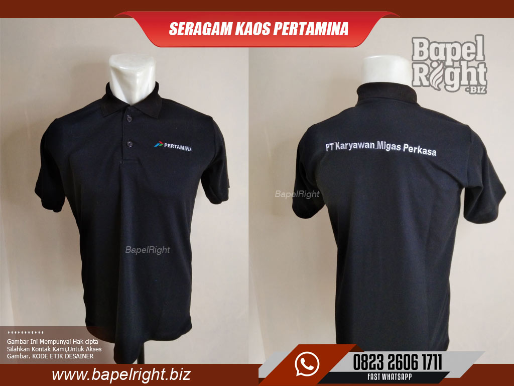 Desain Kaos Pertamina terbaru