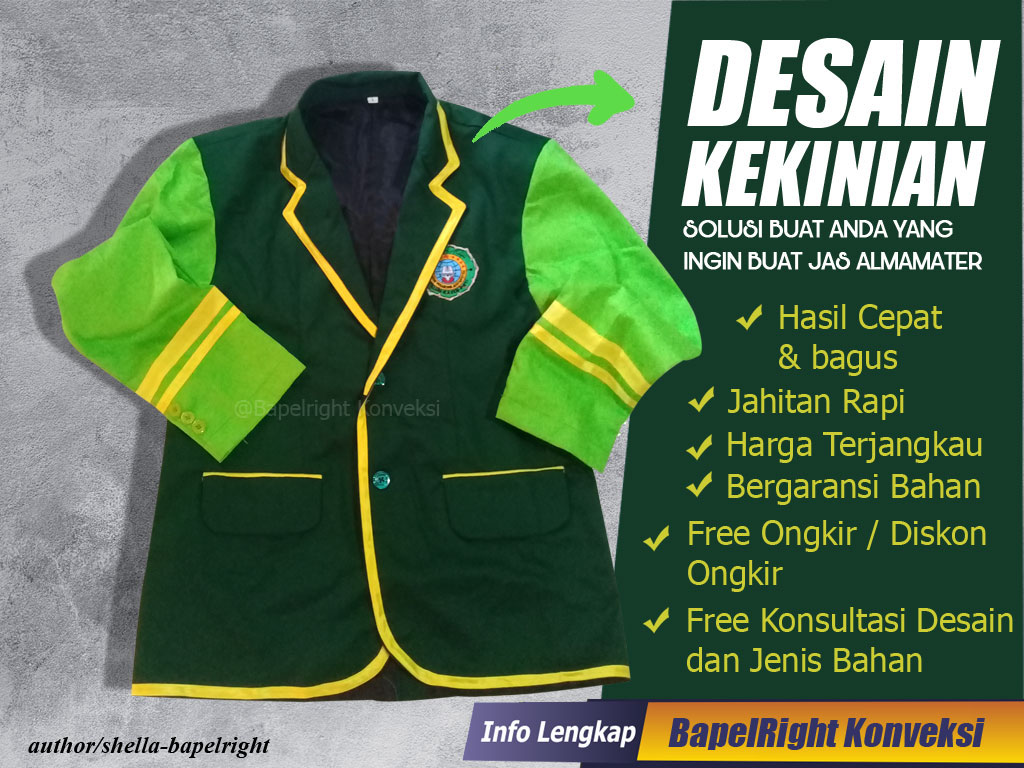 Info Pemesanan Jas Alamamater Dan Hasil Produksi Yang Di Kerjakan