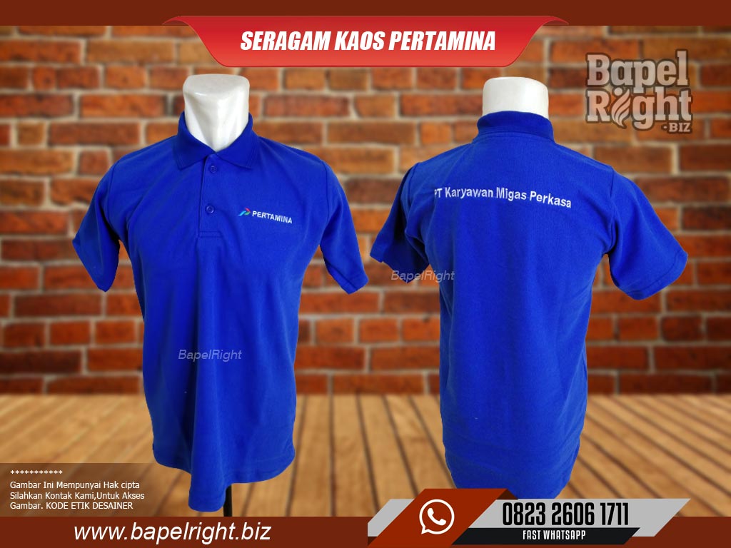 Seragam kaos Pertamina