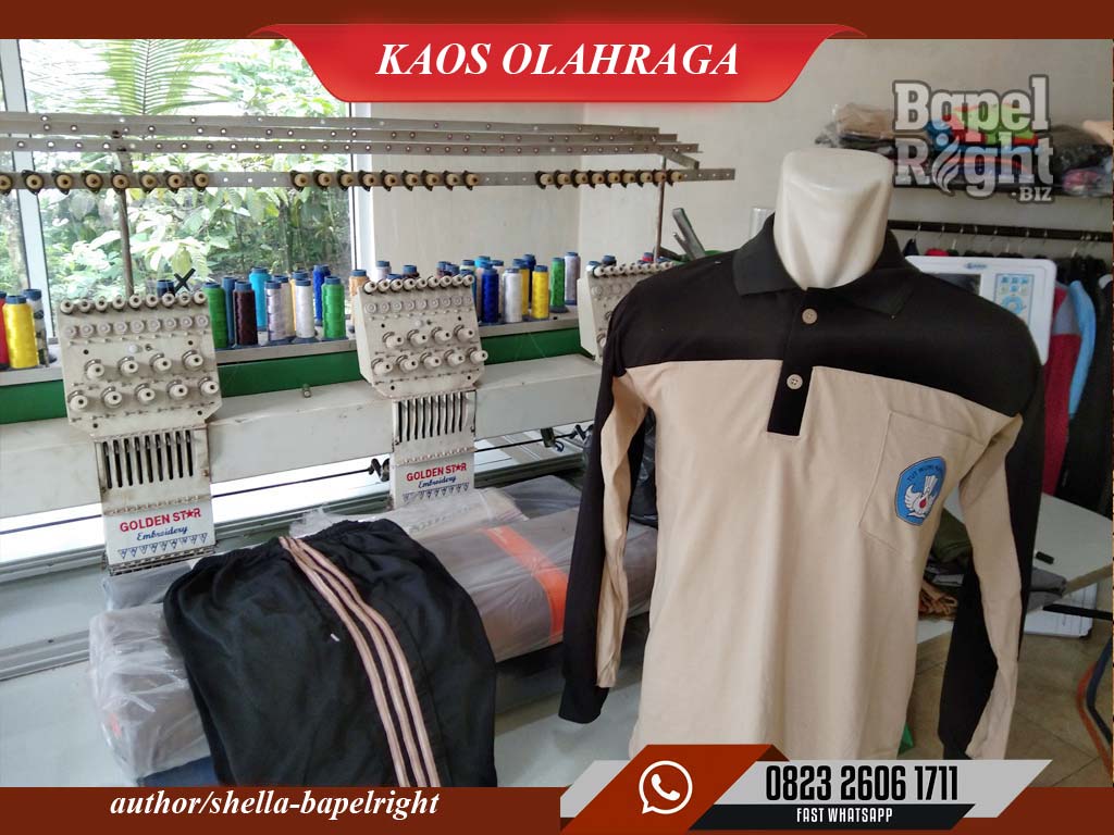 Setelan Kaos Olahraga Sekolah SD