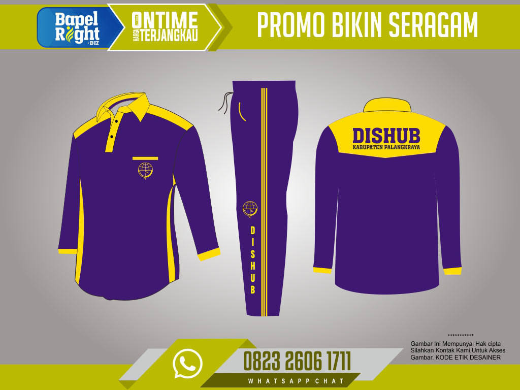 contoh baju olahraga dishub