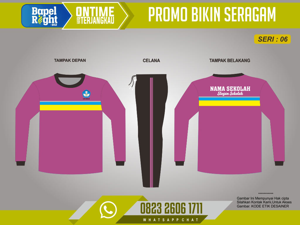 desain baju olahraga smp keren