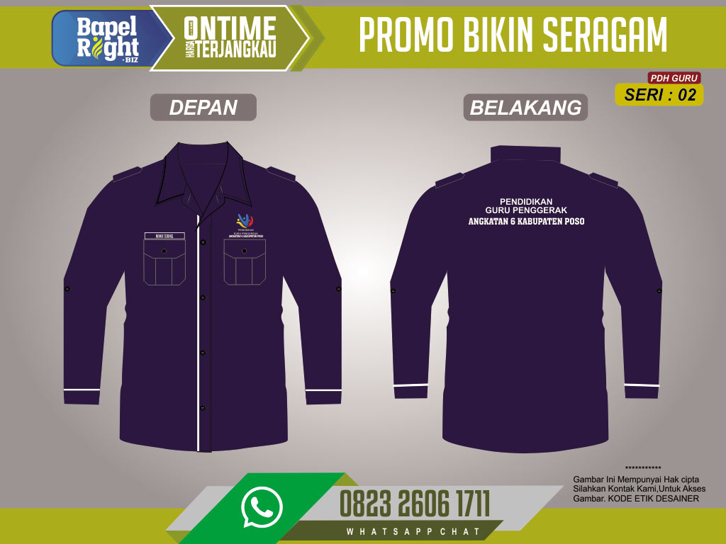 Desain Baju PDH Guru Penggerak