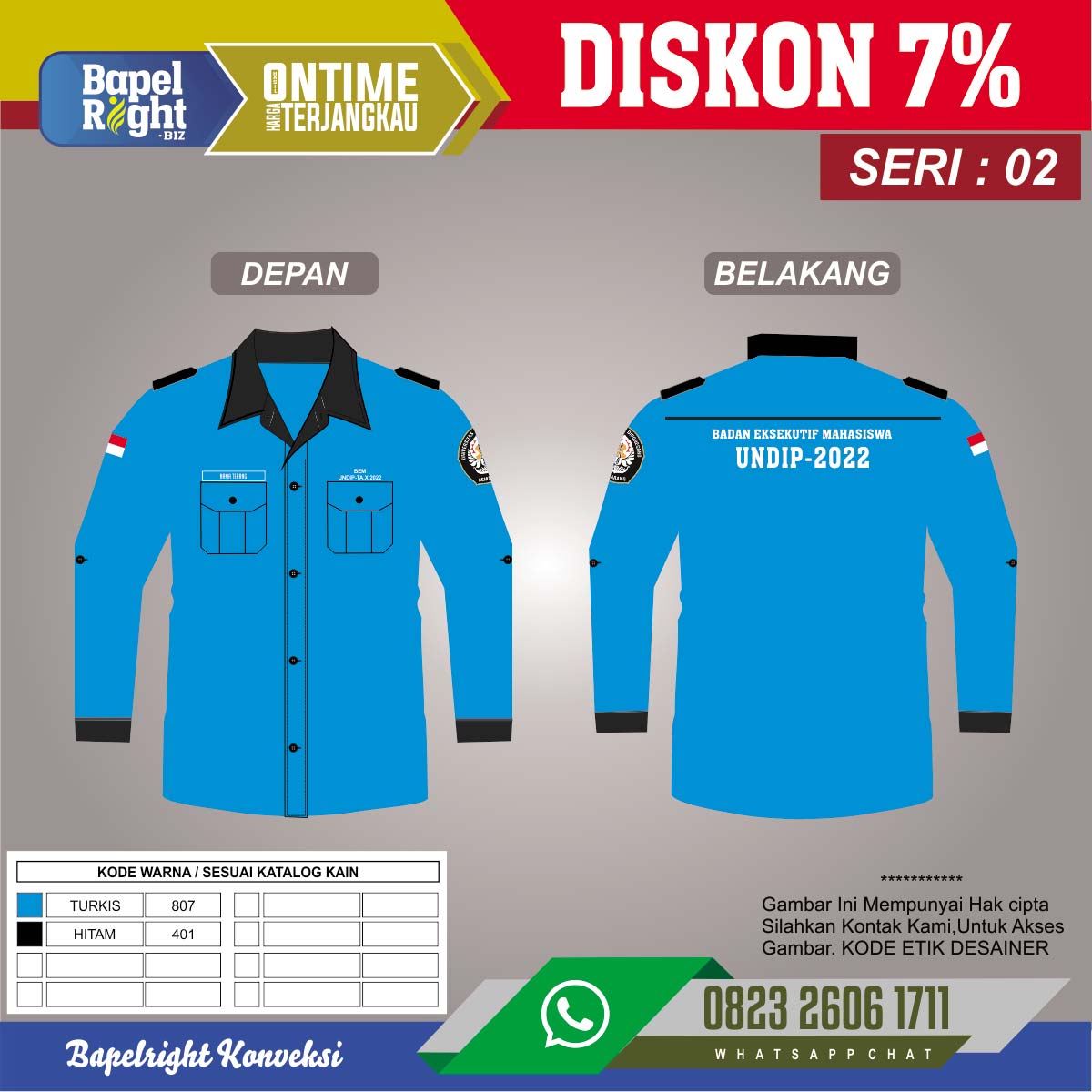 desain baju pdh mahasiswa keren