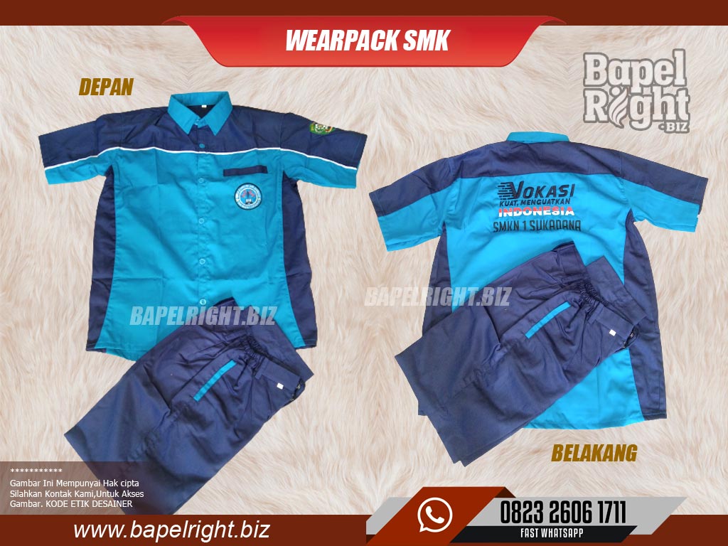 Full Wearpack SMK Baju dan Celana