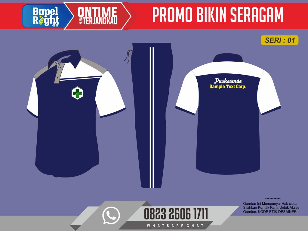 Desain Seragam Olahraga Puskesmas Terbaru