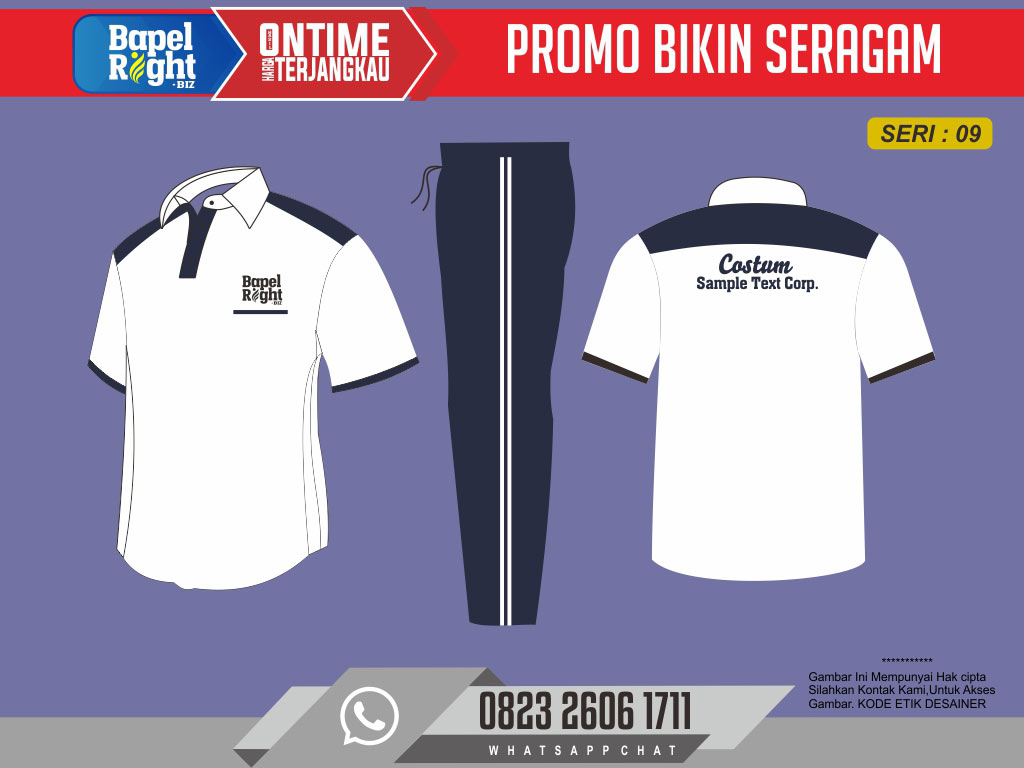 Model Kaos Olahraga Terbaru 2023 warnaputih dan biru dongker/navy