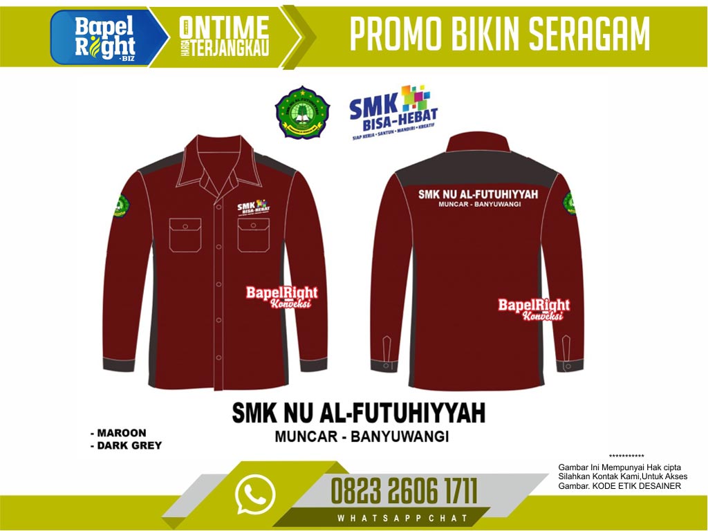 Desain Kemeja PDH SMK NU