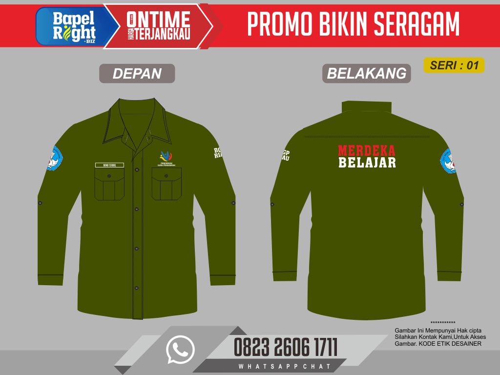 Model Baju Guru Penggerak Terbaru