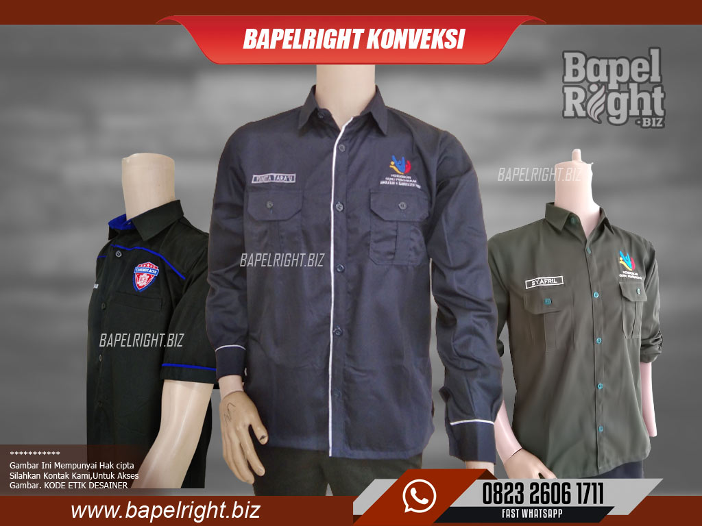 Baju PDH Warna Biru Dongker