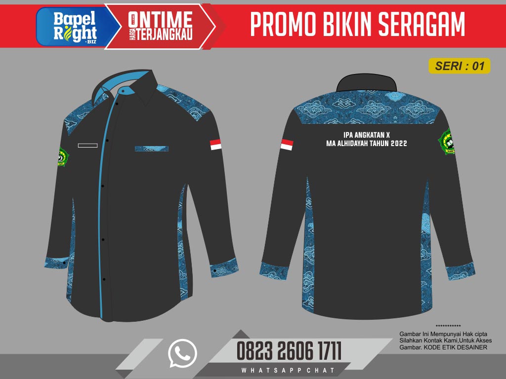 Desain baju PDH Kelas