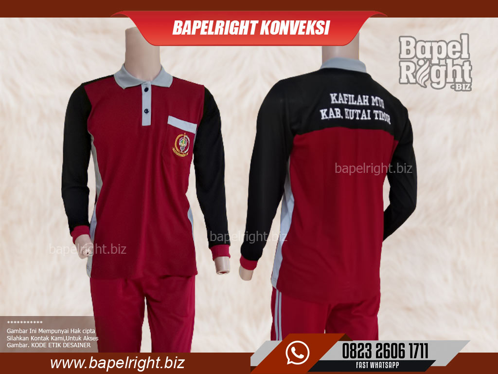 Baju Olahraga Kafilah MTQ Kutai Timur Kalimantan