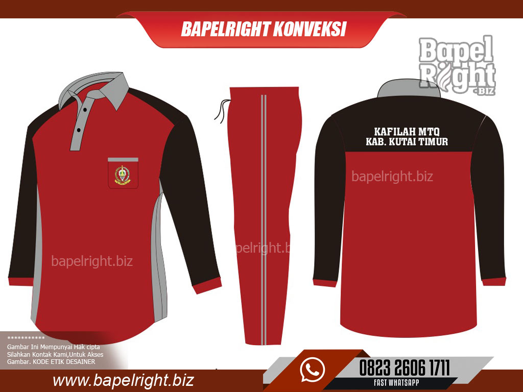 Desain baju olahraga Kafilah MTQ