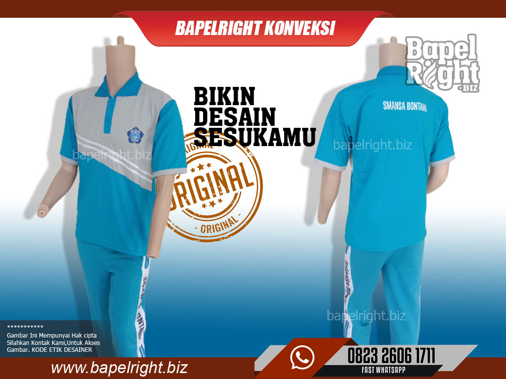 Desain Kaos Olahraga SMA Negeri