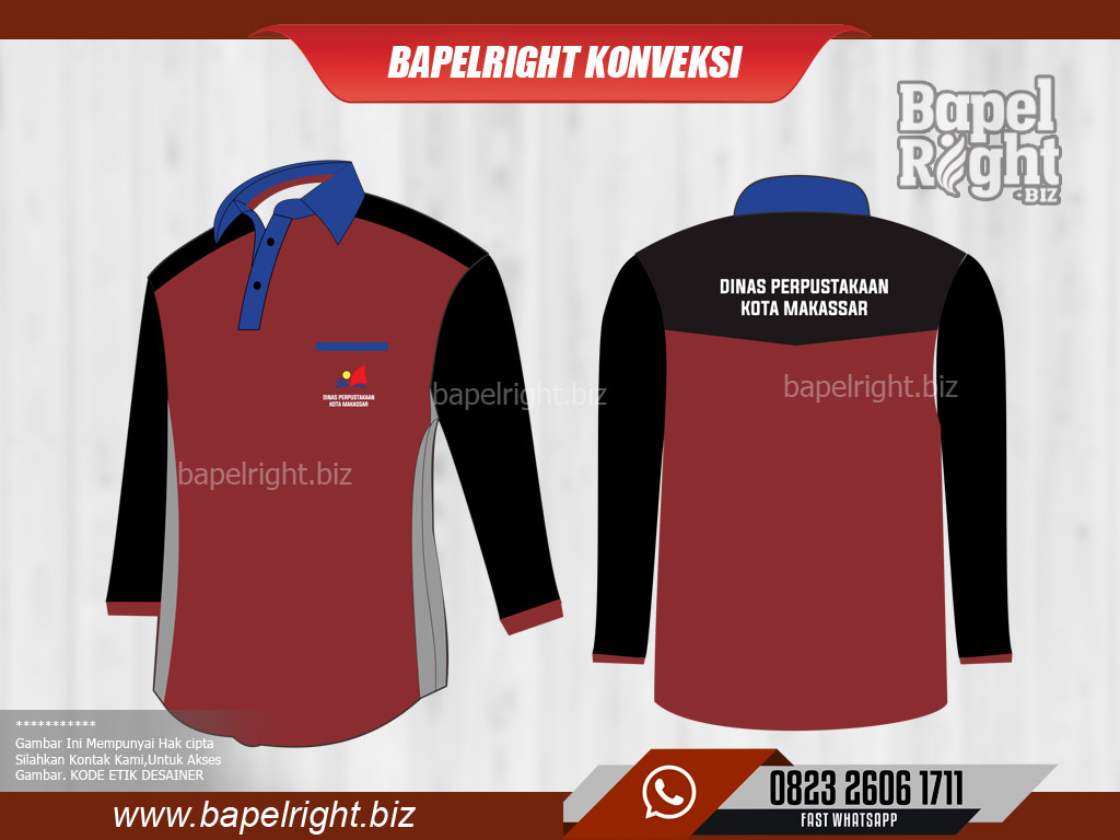 Desain Baju Olahraga Dinas Perpustakaan Terbaru