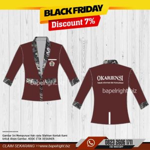 Jas almamater Kombinasi batik