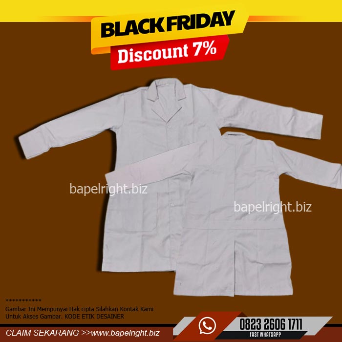 jas lab warna putih