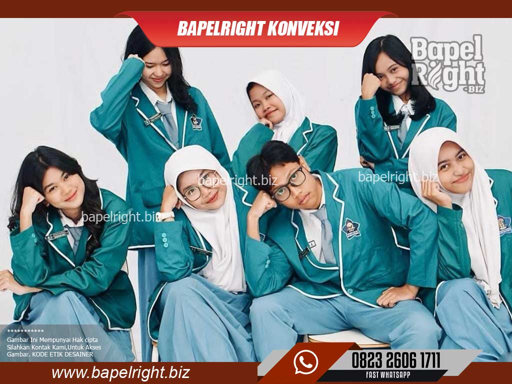 Jas almamater warna hijau tosca