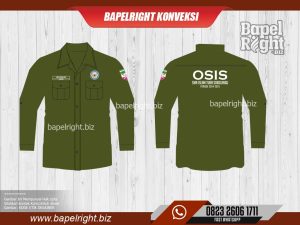 desain baju pdh warna hijau army