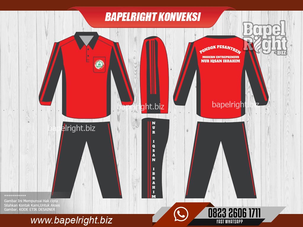 Desain kaos olahraga pondok pesantren