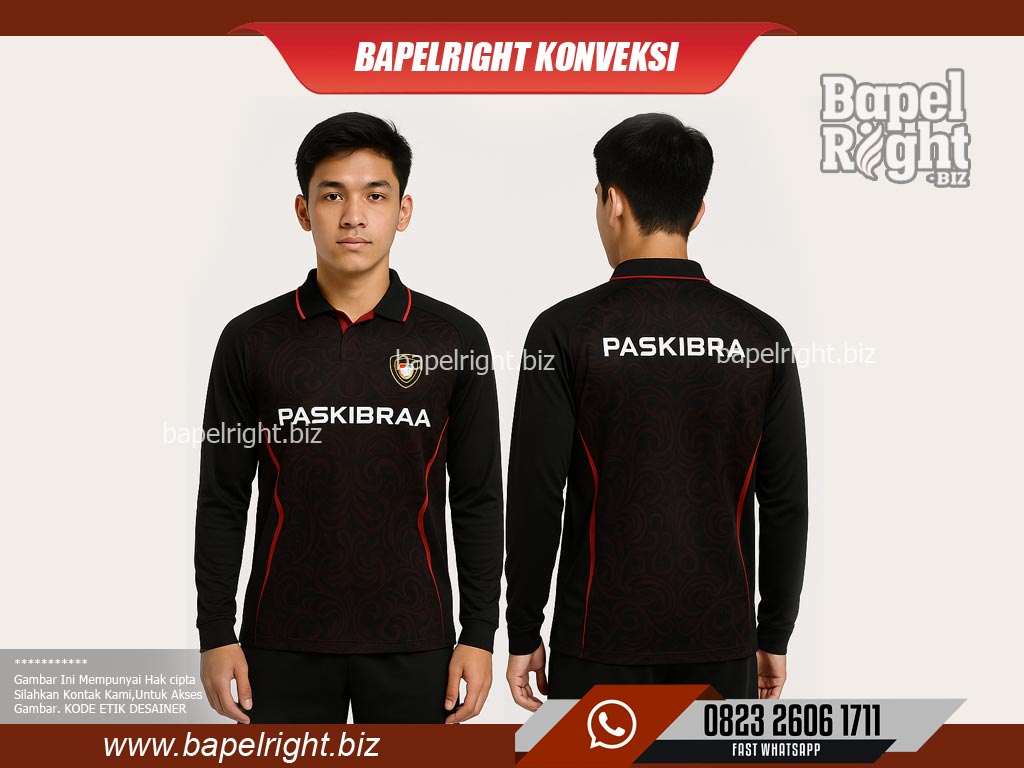 Kaos-Paskibra-Lengan-Panjang-berkerah-hitam