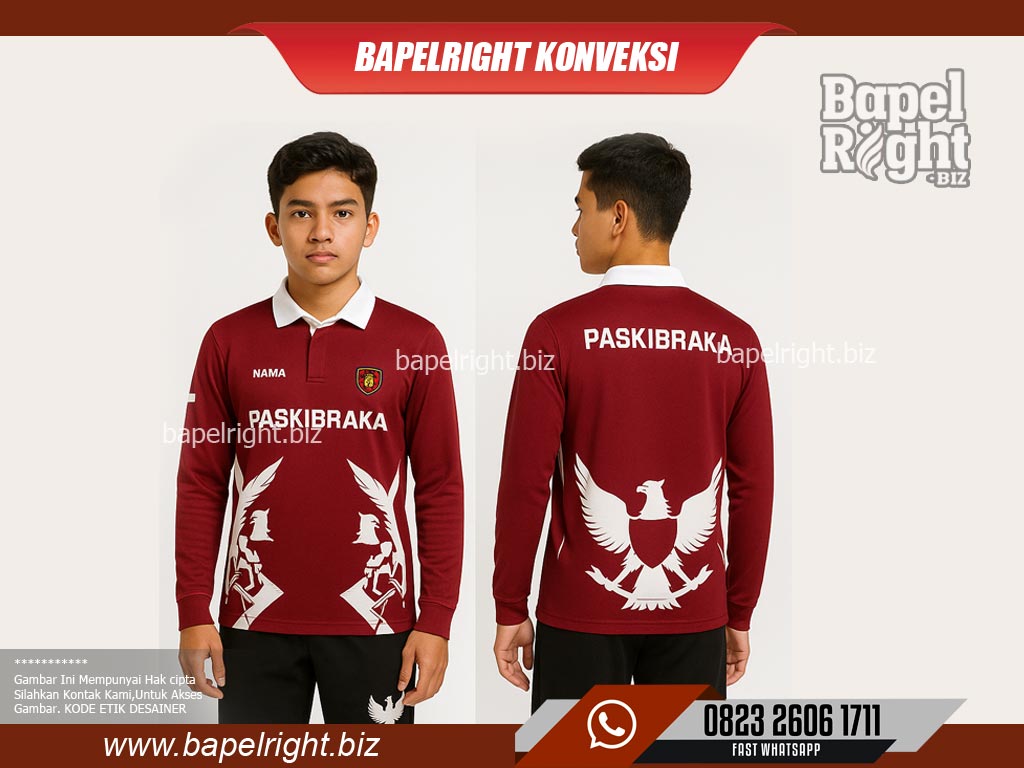 Kaos-Paskibra-Lengan-Panjang-berkerah-hitam