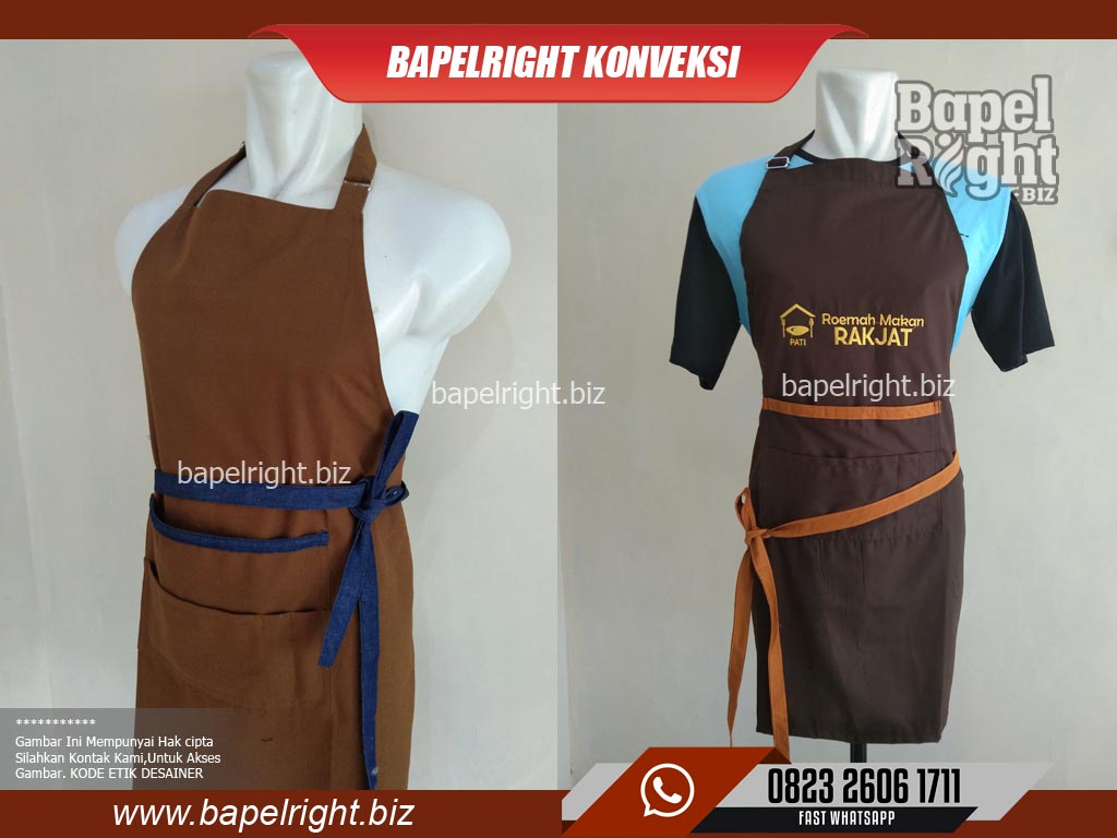 Perbedaan apron dan celemek