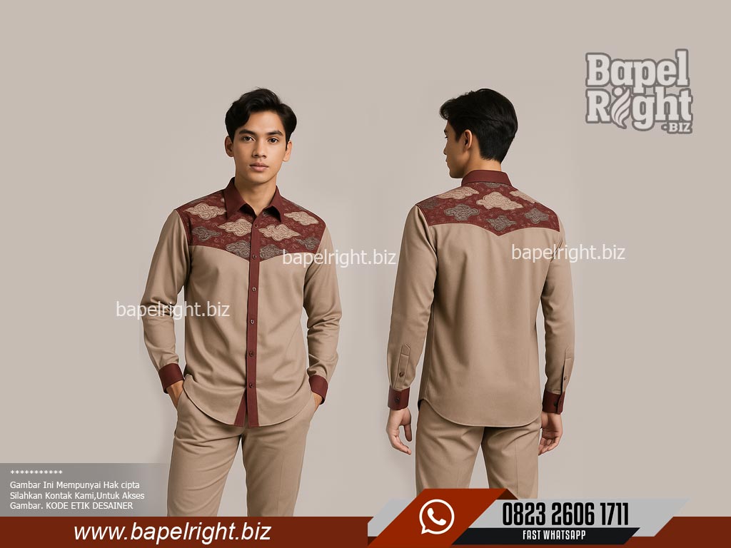 model-warna-baju-pdh-batik-mega-mendung-merah-maroon-dan-cream