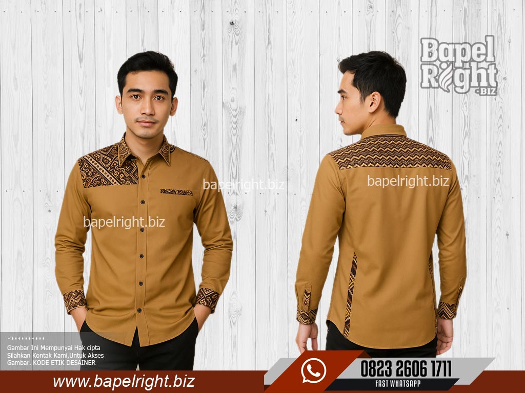 model-warna-baju-pdh-coklat-kombinasi-batik