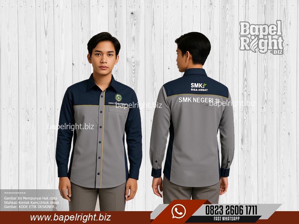 model-warna-baju-pdh-navy-lis-kuning-dan-abu-muda