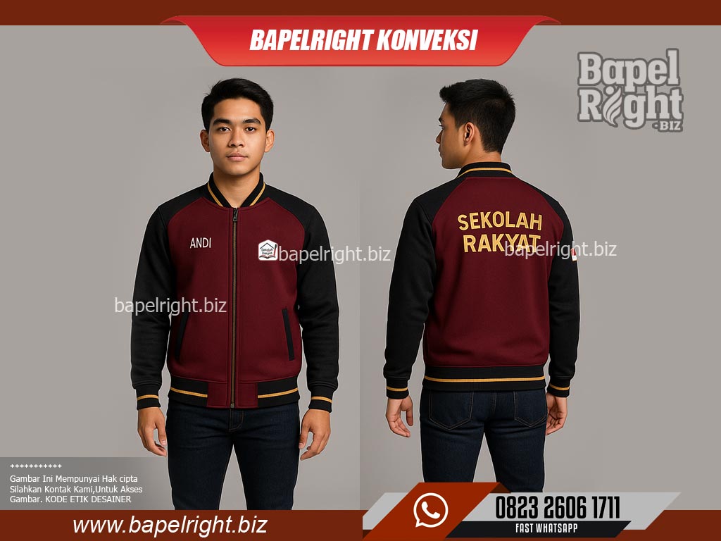 Jaket almamater sekolah rakyat