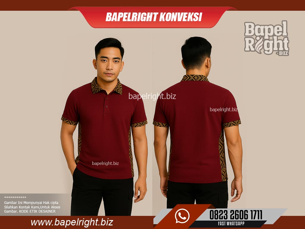 Contoh-baju-berkerah-Maroon