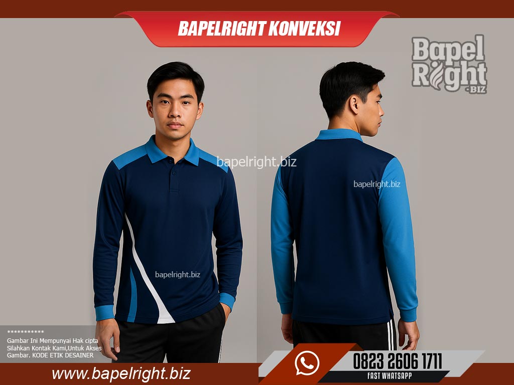 Contoh-baju-berkerah-navy