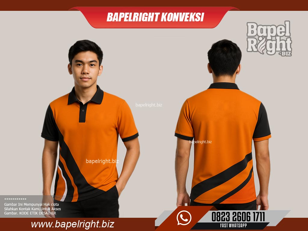 Contoh-baju-berkerah-warna-orange