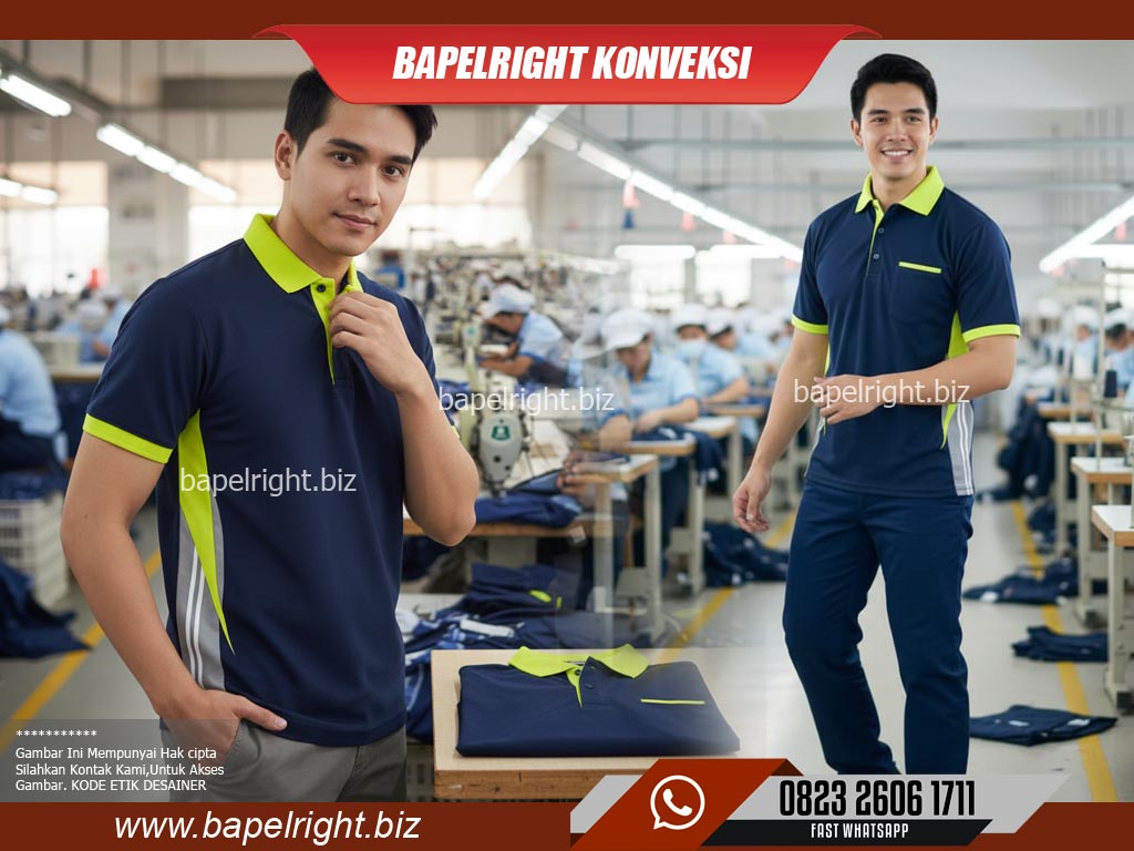 kaos polo kombinasi 2 warna