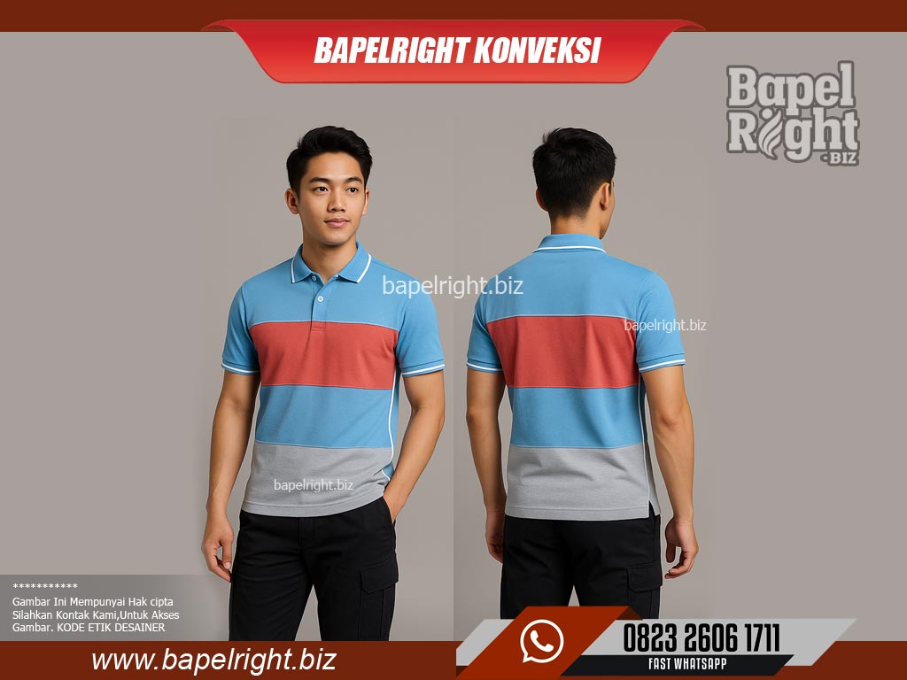 warna-kaos-berkerah-Biru-Muda